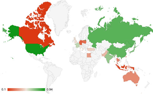 Geo Chart in Google Sheets