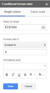 remove zero from Sumif array output