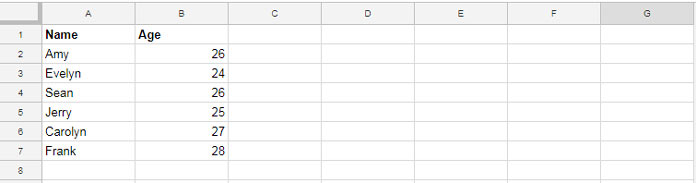 Sample Data: Named Ranges in Query Select Clause