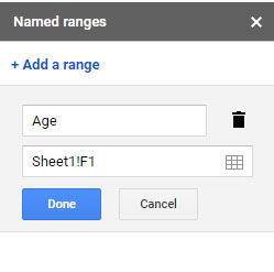 Naming Cell for Google Sheets Query