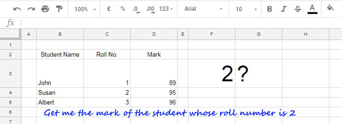 Reverse Vlookup in Google Sheets - How to