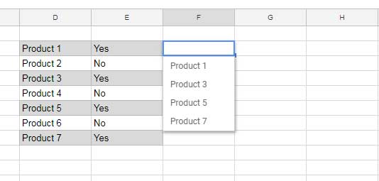 Best Data Validation Example 2: Conditional Drop-Down