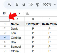 Select All Button to Select Cells in Sheets