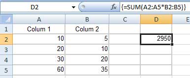 Non-Expanding Formula But Uses Curly Brackets in Excel