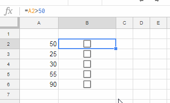 Convert Formula Outputs to Checkboxes in Google Sheets