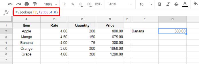 Vlookup Using Explore Feature in Google Sheets