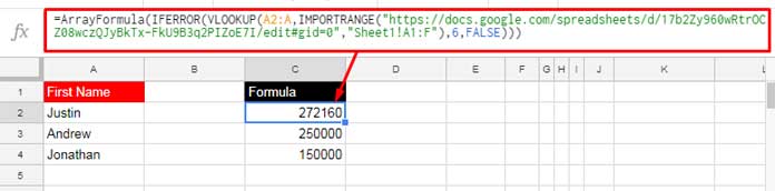 How to Vlookup Importrange in Google Docs Sheets