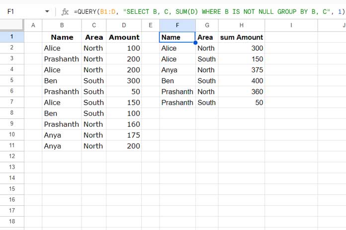 Combine Similar Rows and Sum Values (Category and Subcategory-Based)