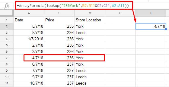 Find the Last Occurrence of Multiple Criteria in sorted Range