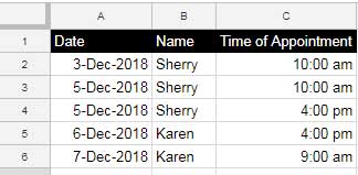 Query Combine - Sample Data