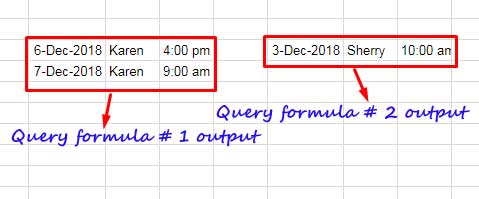 Combine Two Query Results in Google Sheets