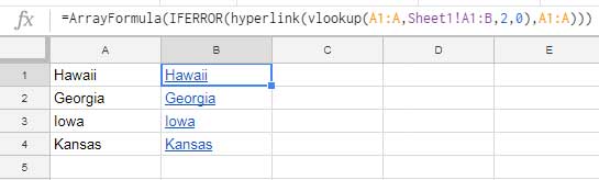 Search Value and Hyperlink Cell Found