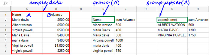 Upper Case and Lower Case in Query