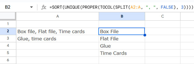 Extracting Unique Values from a Comma-Separated List – Case-Insensitive with Case Formatting