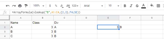 Two Column Output in a One-way Lookup