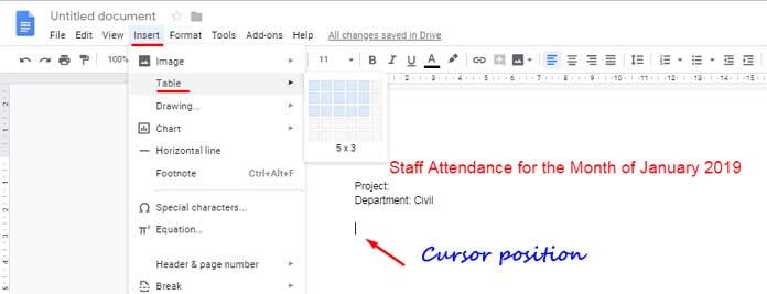 How To Split A Table In Google Docs Word Processor