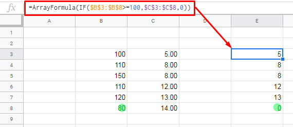 LARGEIFS by using LARGE + IF