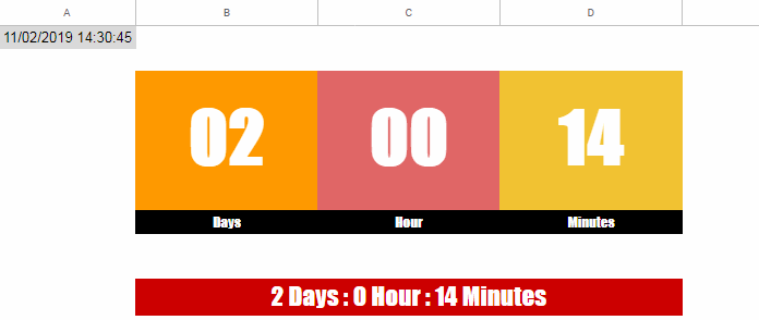 How To Add A Countdown To Google Sheets