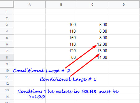 extract large 2 values with criterion