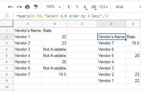 Example to Mixed Data Type Issue in Query in Google Sheets