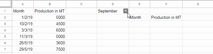 Month Name as the Criterion in Date Column in Query