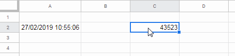 example to To_date Function in Google Sheets