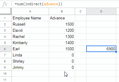 Auto-Expand Named Ranges in Google Sheets