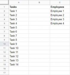 assign tasks google sheets