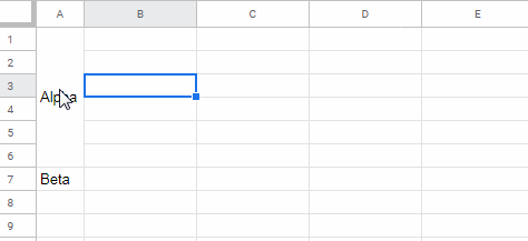 google docs spreadsheet merge cells