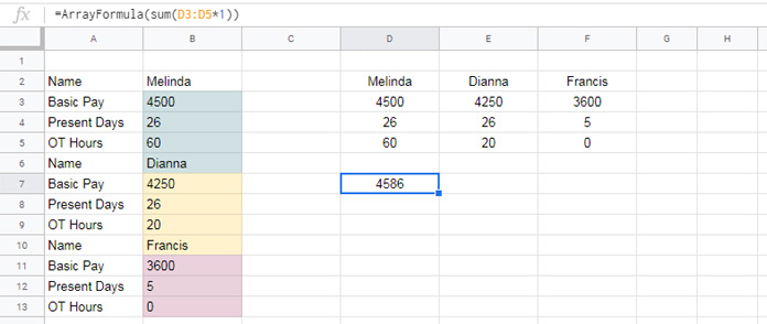 Numbers to text and sum - How to