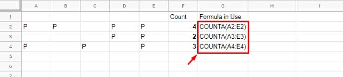 Each Row Count - Non expanding formula