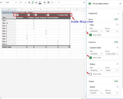 Manual Sort Pivot Table Columns