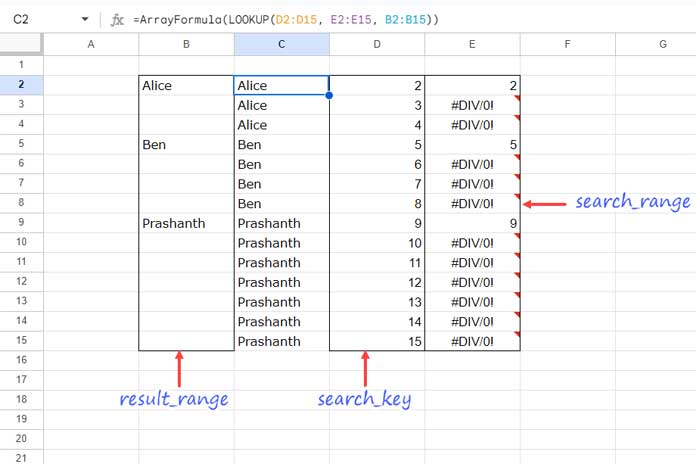 Fill Blank Cells with the Value from the Cell Above (Array Formula)