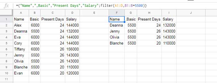 Add Field Label to a Multi-Column Array Formula Result