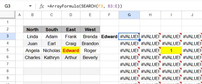 Logic of using HLOOKUP to search an entire table and return the header in Google Sheets