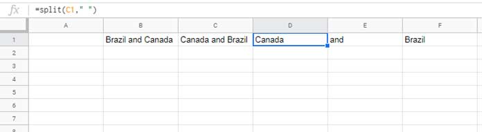 Split a sentence to test using Search formula