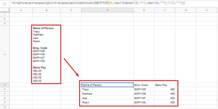 excel split cells by newline