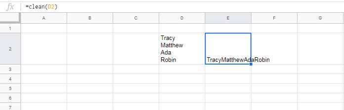 Quickly clean a cell content in Sheets