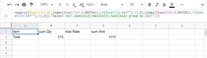 Consolidating the last row in multiple Sheets