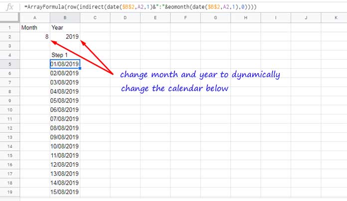 Create A Monthly Calendar In Google Sheets In 9 Steps