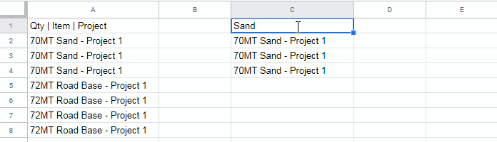 Criterion from a Cell in CONTAINS Sheets in Query