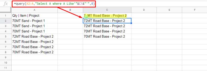 Query Like Operator Underscore Wildcard Reference from a Cell