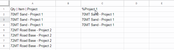 Sheets Query Like Operator with Criteria from a Cell