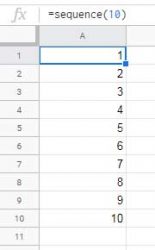 How to Use the Sequence Function in Google Sheets