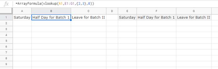 Vlookup as an alternative to IFS array output