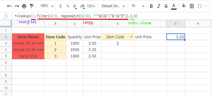 Dynamic Search and Index Column in Vlookup