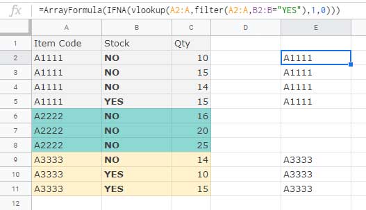 Vlookup Groups Which Match at Least One Condition