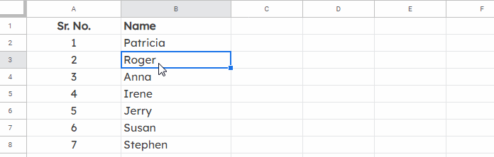 Skip Blank Rows in Sequential Numbering in Google Sheets