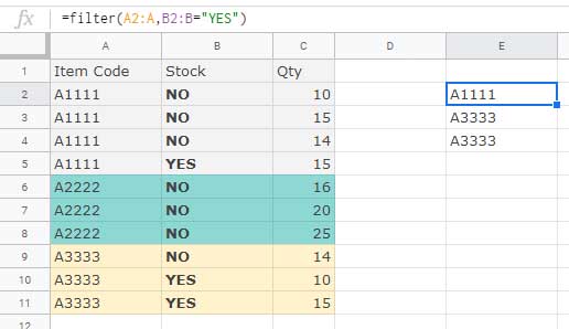 Filter Rows (First Column) that Match One Criterion