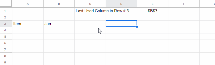 Last Non-Empty Cell Address in a Row